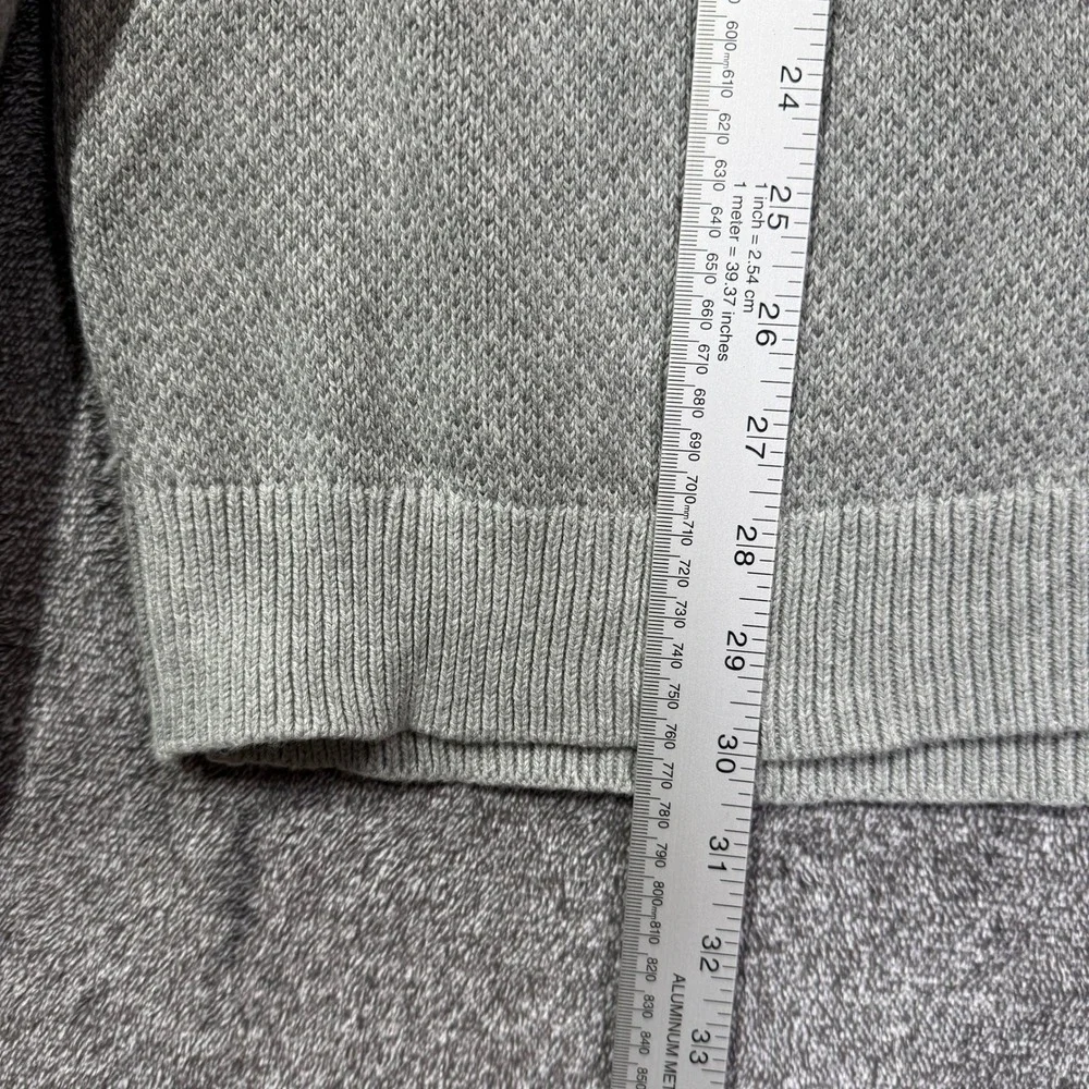 Goodfellow & Co Sweater Mens XL Gray 100% Cotton Textured Quarter Zip NWT